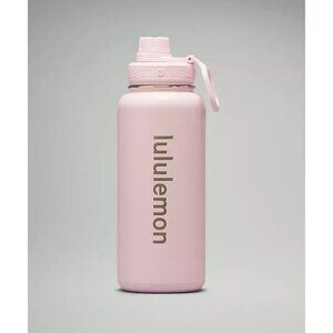 Lululemon Pink Glow Insulated Water Bottle 32 Oz Leak-Proof Lid